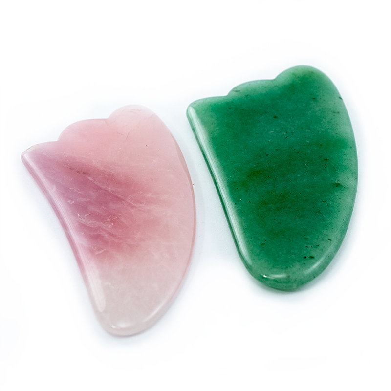 Claw Shape Gua Sha Tool , pink, rose quartz, green