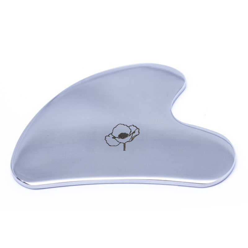 Gua Sha Silver Heart Shape