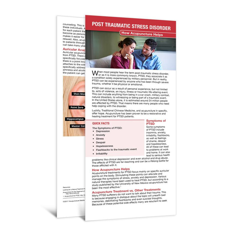 POST TRAUMATIC STRESS DISORDER - PATIENT EDUCATION CARDS