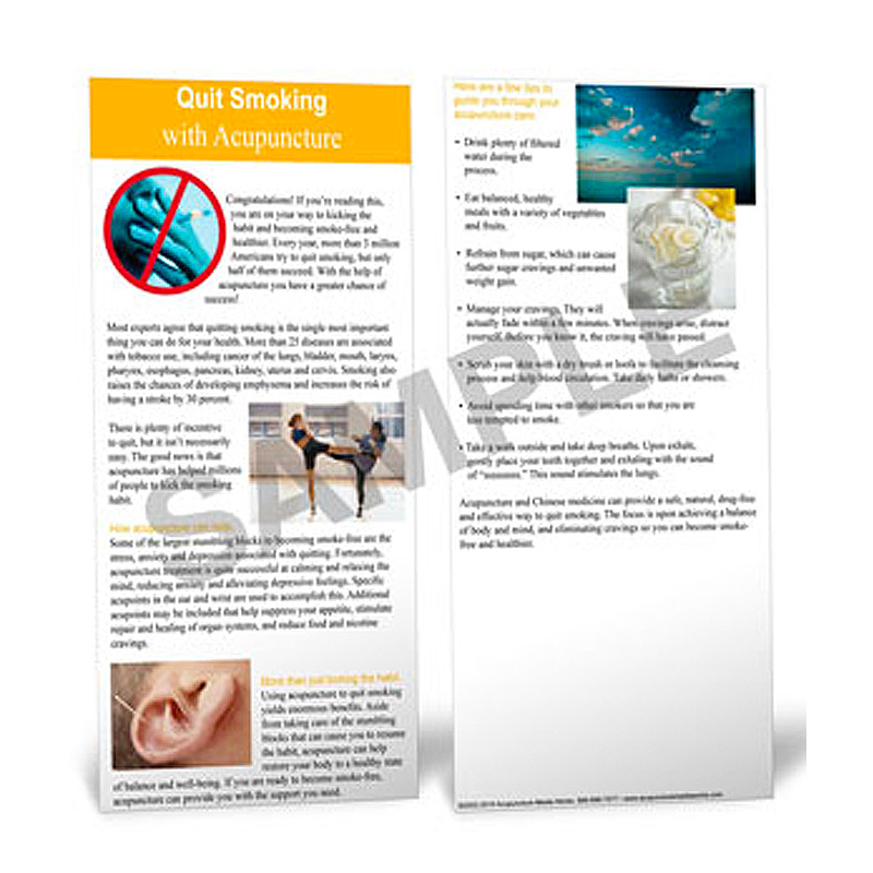 QUIT SMOKING - PATIENT EDUCATION CARDS