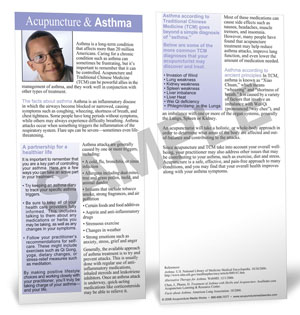 ASTHMA - PATIENT EDUCATION CARDS