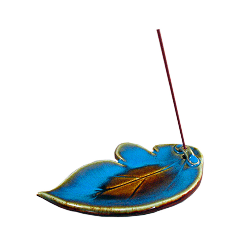 Denim Leaf - Incense Holder